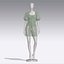Women jumpsuit romper Clo3d Marvelous Designer digital clothing 3D model