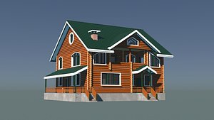 log cabin model