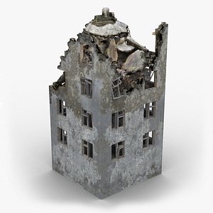 ruined building 3D model