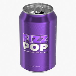 Open Standard Soda Can 330ml V2 3D model