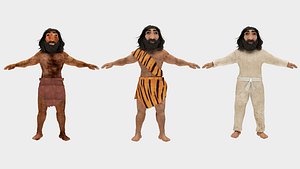 Neanderthal T-Pose Fur 3D model - TurboSquid 2089909