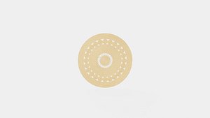 Round rug 3D model