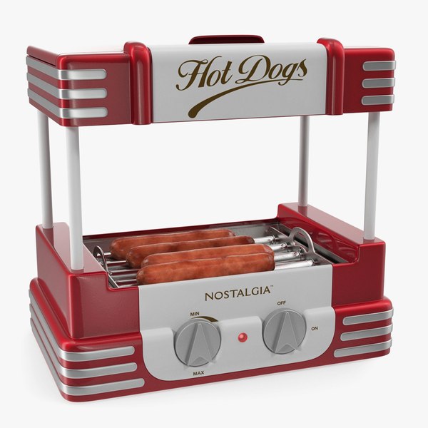 retro hot dog roller 3D model