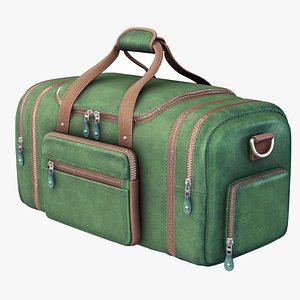 3D Travel Bag 1 -Green model