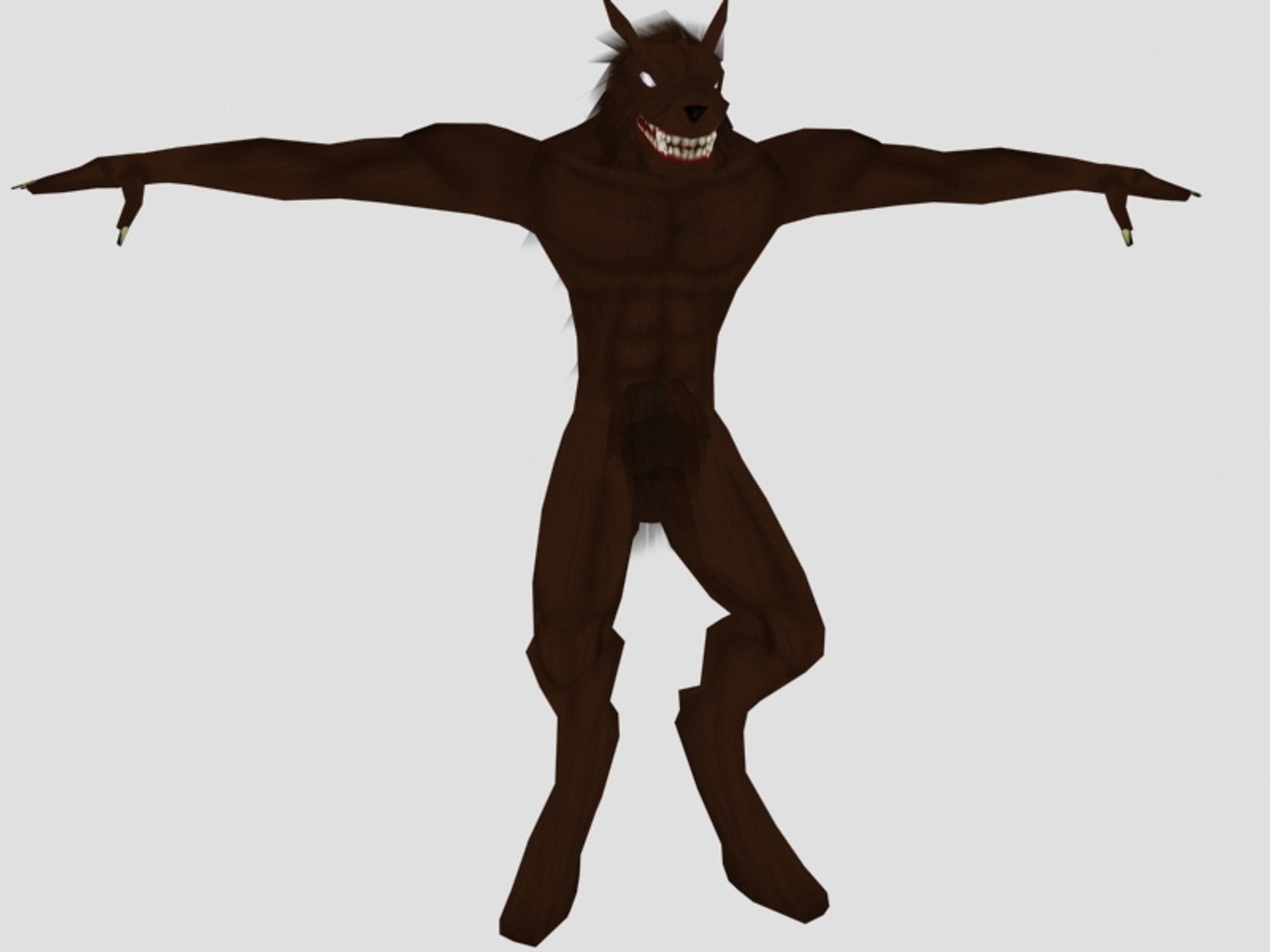 werewolf wolf ready 3d model