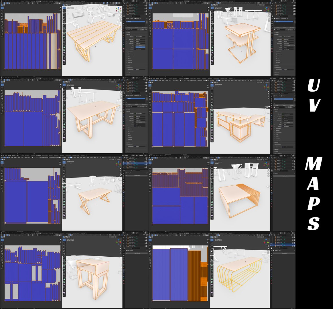 Modern Table Collection model https://p.turbosquid.com/ts-thumb/gL/VnY4yf/Xh/uvmaps/jpg/1731951269/1920x1080/fit_q87/5ab5e15094c57e6faf3fcb0435249a99d1d1b098/uvmaps.jpg