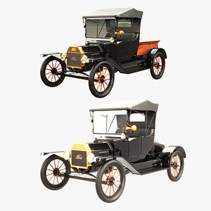 3D Ford T 1915 Roadster and Pickup Collection