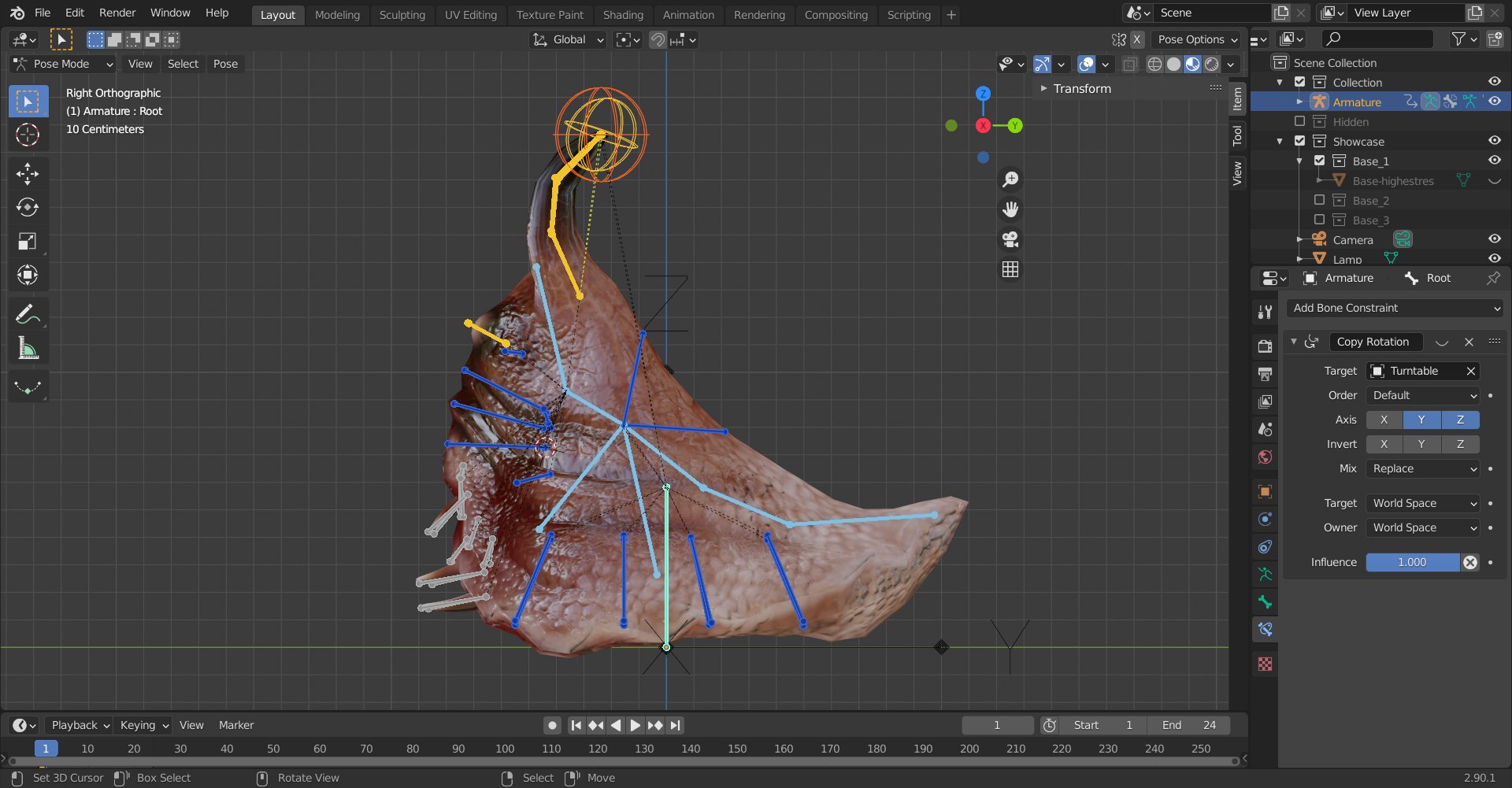 Slug Monster Ready 3D - TurboSquid 1660333