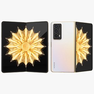 Honor Magic V2 Gold Animated 3D model