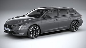 Peugeot 508 SW 2023 3D model