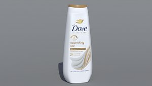 Dove Advanced Care Nourishing Silk Body Wash 3D model