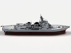 atago class destroyers 3D model