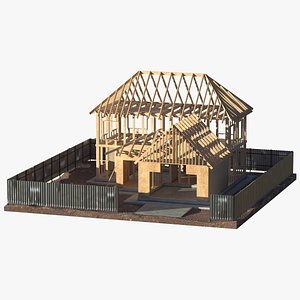3d model of private house construction 5