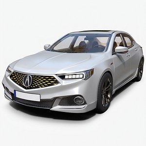 Acura TLX A-Spec Performance Sedan - High-Poly 3D Model
