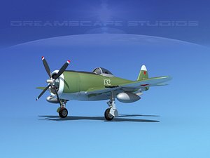 3d model of thunderbolt fighters bomber