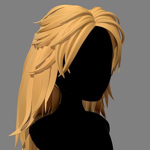 character - cartoon girl 3D model