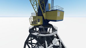3d model crane ganz ports