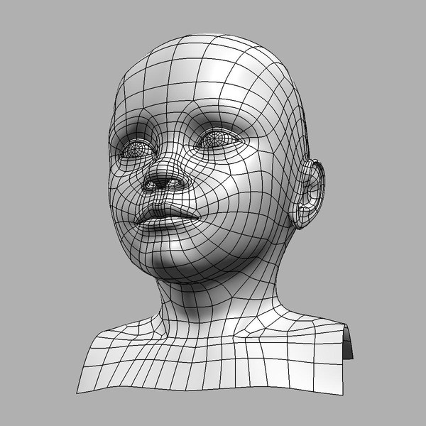 3d model child head