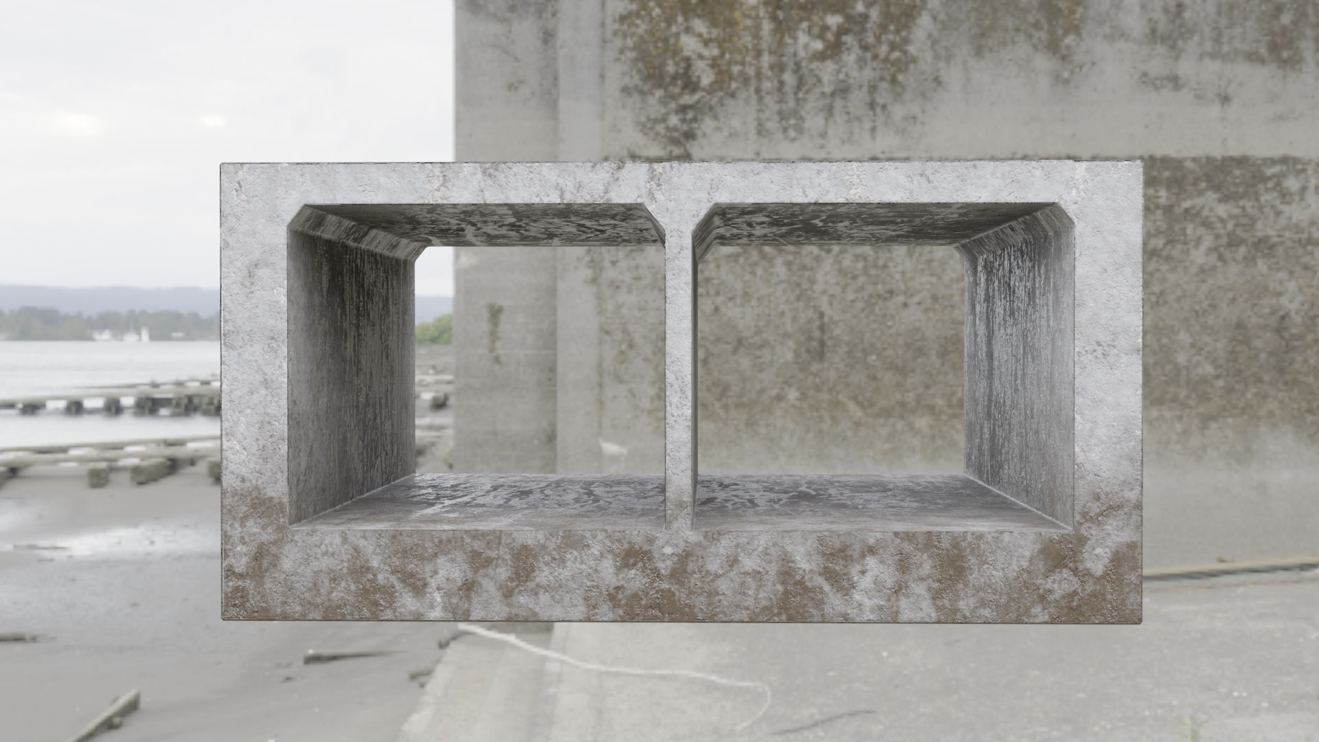 Culvert Entrance And Tunnel Piece Unity Unreal PBR Model - TurboSquid ...