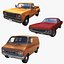 3D 70s Dodge collection model