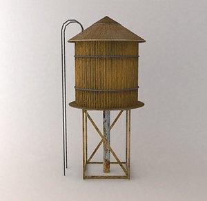 3d model water tower
