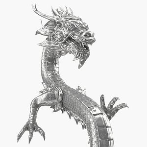 Chinese Dragon Silver 3D Model