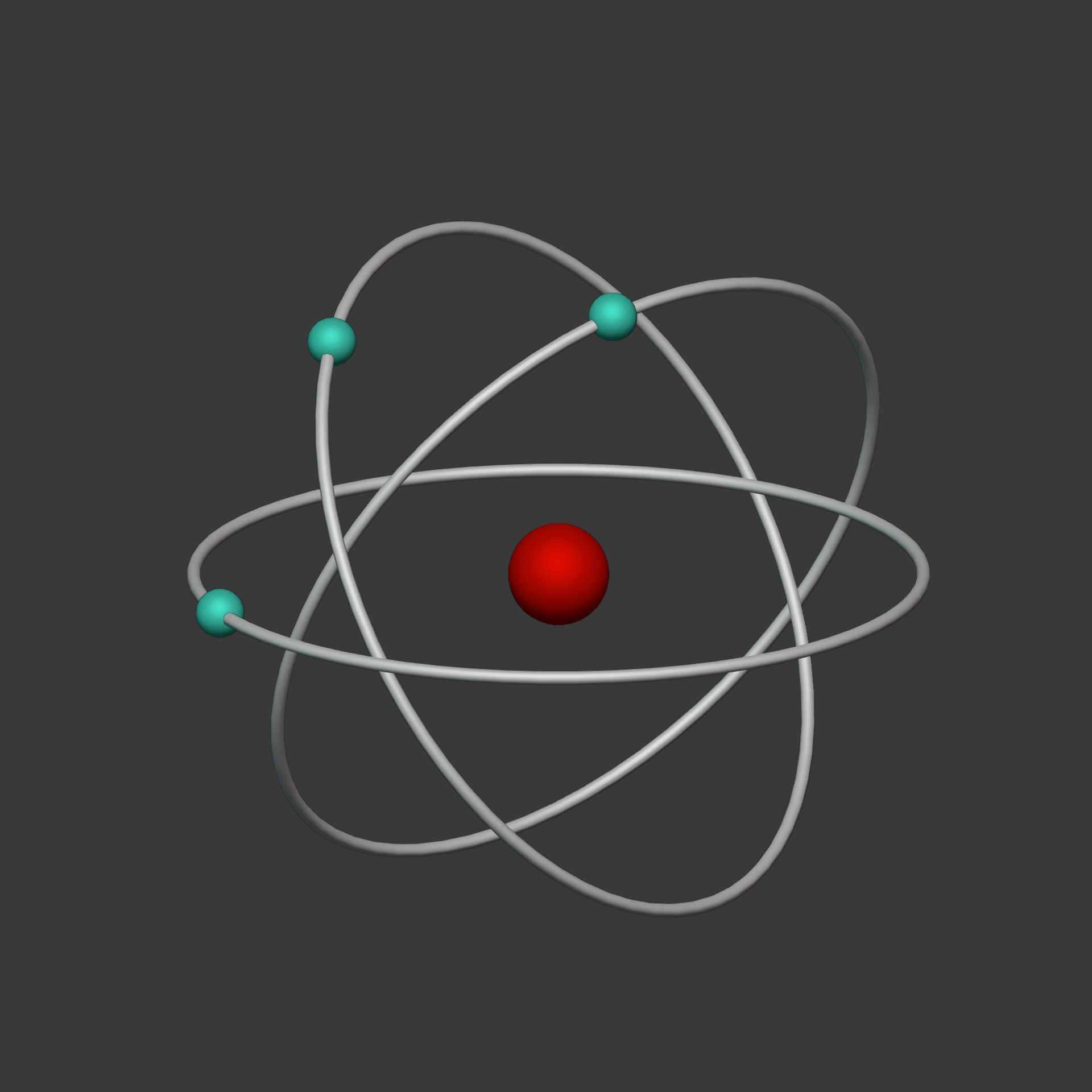 Atom Symbol model - TurboSquid 1777931