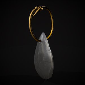 Gold Hanging White Crystal Earrings