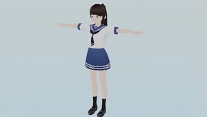 3d anime girl 3D