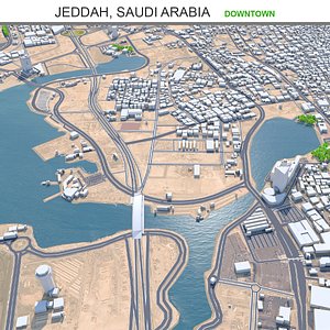 3D Jeddah Downtown in Saudi Arabia model