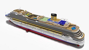Cruise Ship 3D Model
