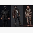 Post-Apocalyptic characters pack