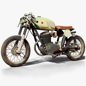 3D gilera motorcycle gameready cycles model