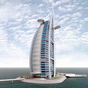 Burj Al Arab Hotel Fur 3D model