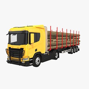 generic truck trailer 3D model