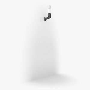 3d wall-mounted luminaire light model
