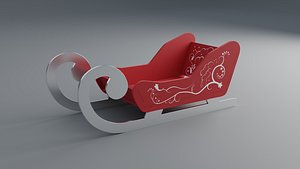 3D toy sleds model