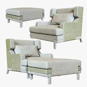 Fauteuil Basil Pouf Otto