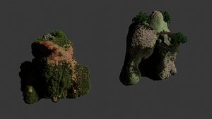 3D Cliff Collection model