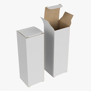 3D Vape liquid bottle box open closed model