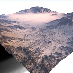 snowy terrain 3D