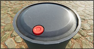 4 Industrial Barrels