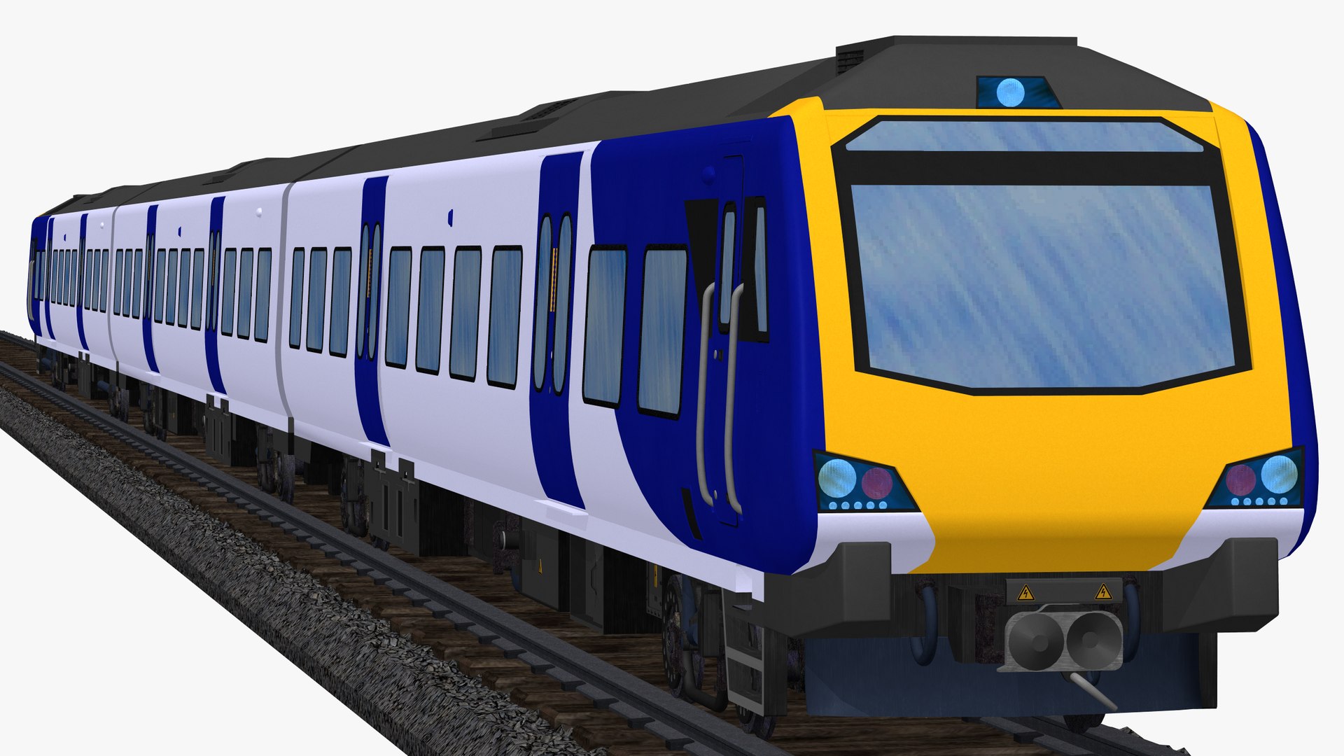 British Rail Class 195 Diesel Electric Passenger Train 3D - TurboSquid ...