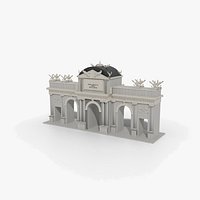 Puerta de Alcala Madrid - Alcala Gate - Neoclassical Triumphal Arch Monument