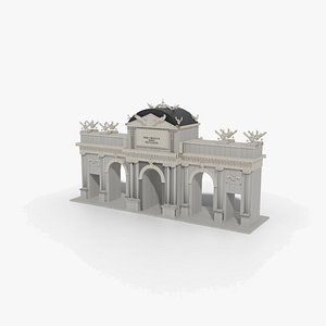Puerta de Alcala Madrid - Alcala Gate - Neoclassical Triumphal Arch Monument