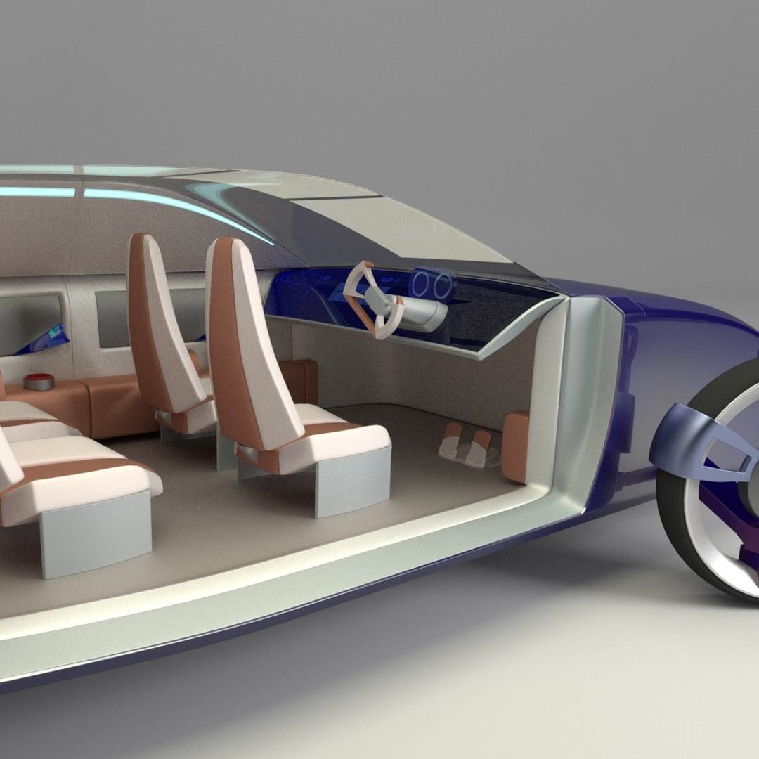 3d Self Sedan Car