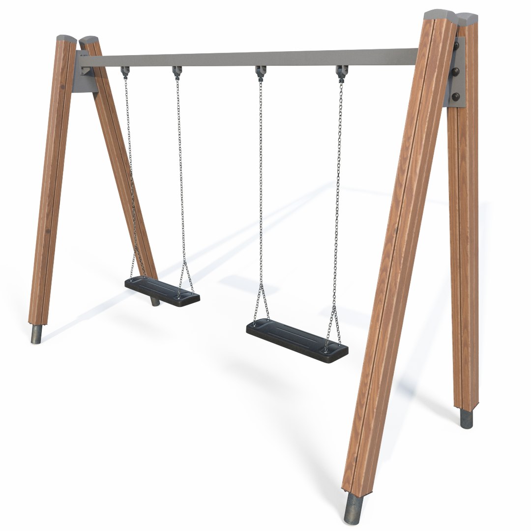 3d Model Playground Swings