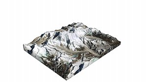 Gangkhar Puensum Mountain 3D