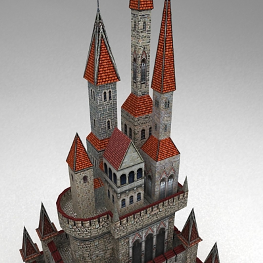 3d Model Fantasy Medieval Castle
