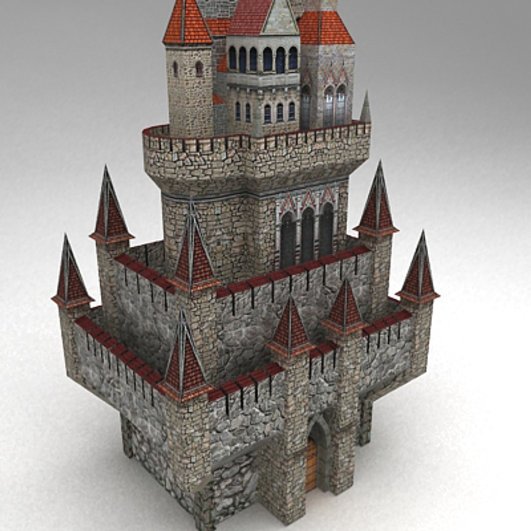 3d Model Fantasy Medieval Castle